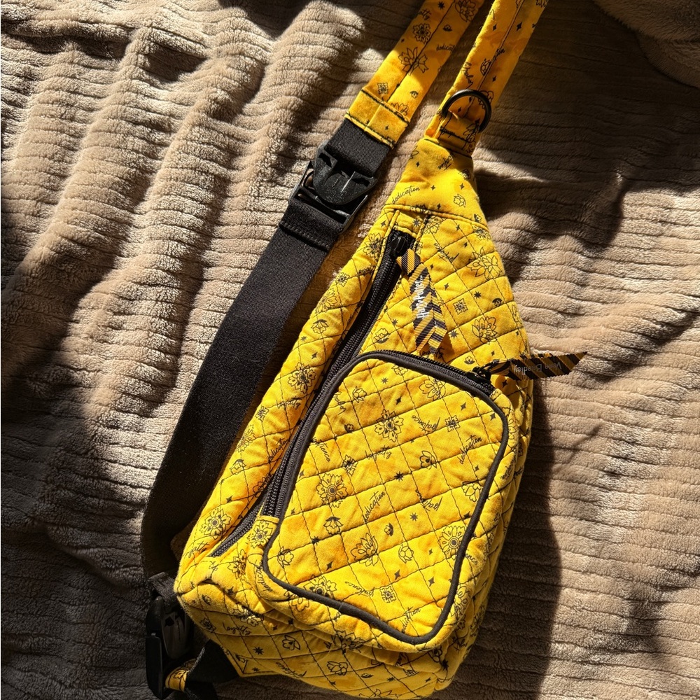 Harry Potter x Hufflepuff Yellow Vera Bradley Quilted Crossbody Bag